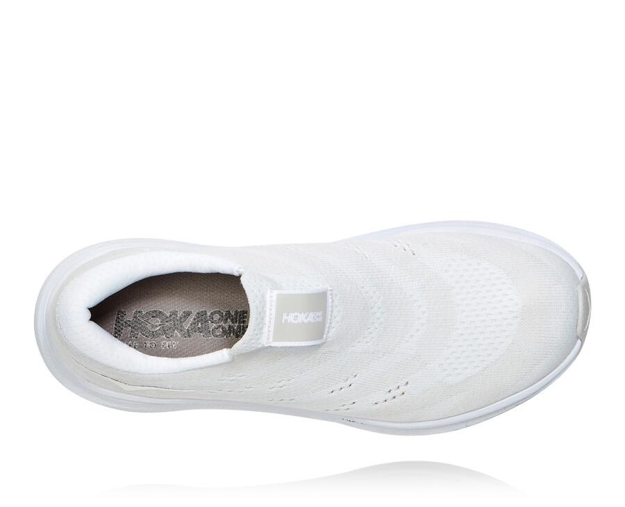 Zapatillas Asfalto Hoka One One Mujer - Cavu 3 Slip - Blancas - HCF940351